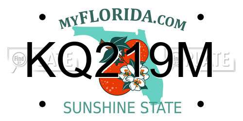 KQ219M Florida License Plate