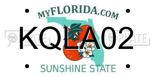 KQLA02 Florida License Plate