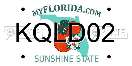 KQLD02 Florida License Plate