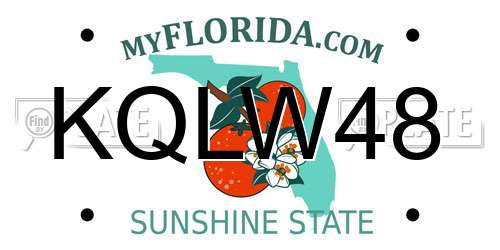 KQLW48 Florida License Plate