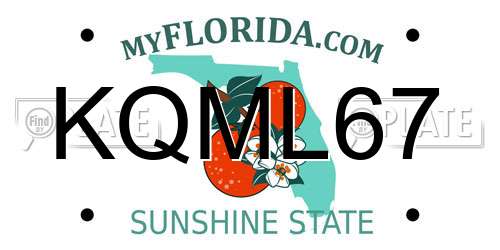 KQML67 Florida License Plate