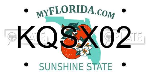 KQSX02 Florida License Plate