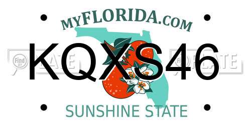 KQXS46 Florida License Plate