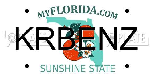 KRBENZ Florida License Plate