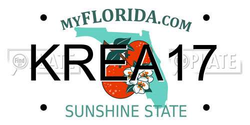 KREA17 Florida License Plate