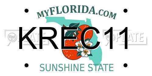 KREC11 Florida License Plate