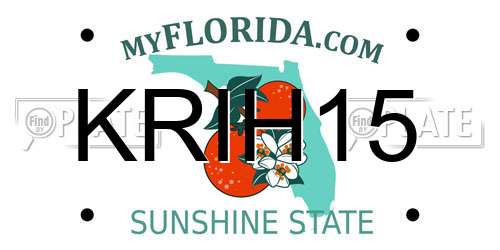 KRIH15 Florida License Plate