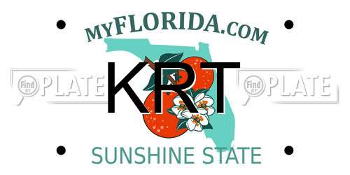 KRT Florida License Plate