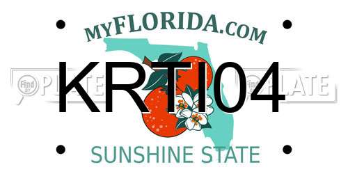 KRTI04 Florida License Plate