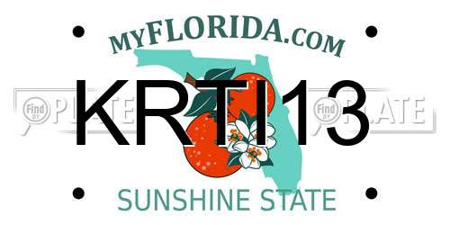 KRTI13 Florida License Plate