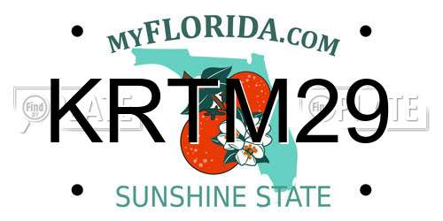 KRTM29 Florida License Plate