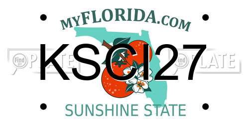 KSCI27 Florida License Plate