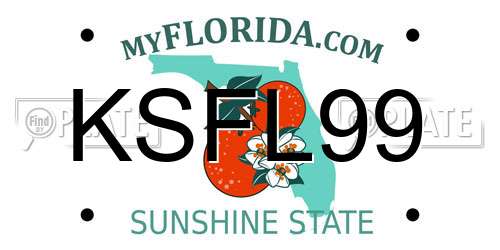 KSFL99 Florida License Plate
