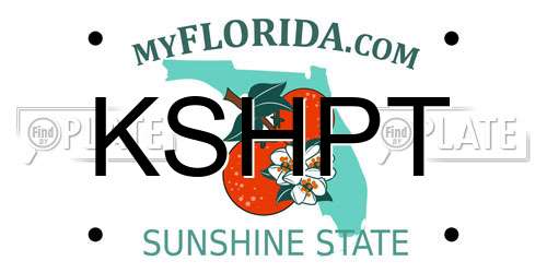 KSHPT Florida License Plate