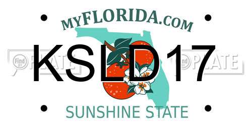 KSLD17 Florida License Plate