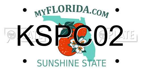 KSPC02 Florida License Plate