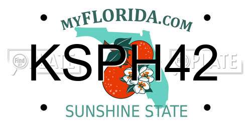 KSPH42 Florida License Plate