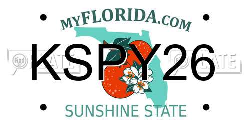 KSPY26 Florida License Plate