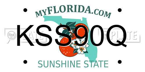 KSS90Q Florida License Plate