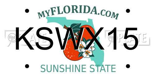 KSWX15 Florida License Plate