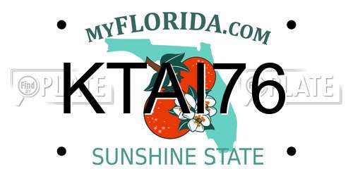 KTAI76 Florida License Plate