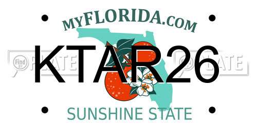 KTAR26 Florida License Plate
