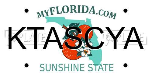 KTASCYA Florida License Plate