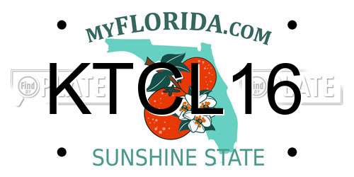 KTCL16 Florida License Plate