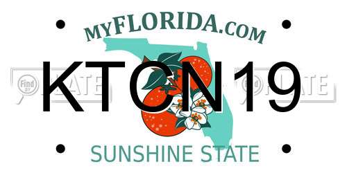 KTCN19 Florida License Plate