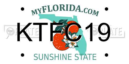 KTFC19 Florida License Plate