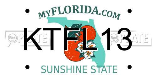 KTFL13 Florida License Plate