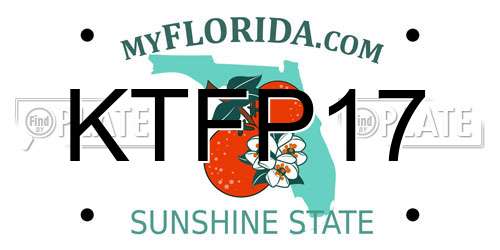 KTFP17 Florida License Plate