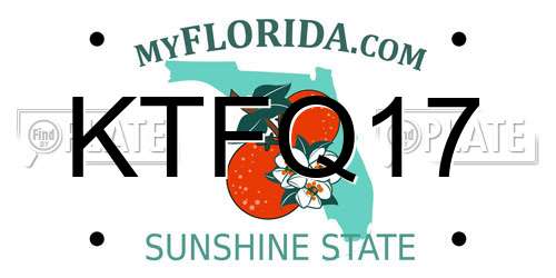 KTFQ17 Florida License Plate