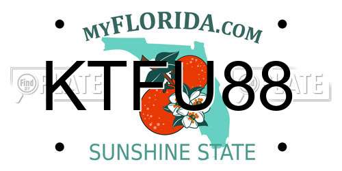 KTFU88 Florida License Plate