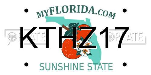 KTHZ17 Florida License Plate
