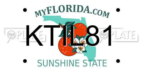 KTIL81 Florida License Plate