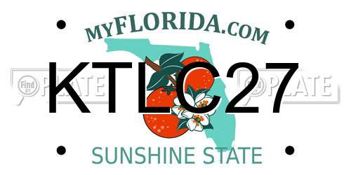 KTLC27 Florida License Plate