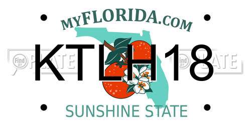 KTLH18 Florida License Plate