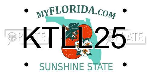 KTLL25 Florida License Plate