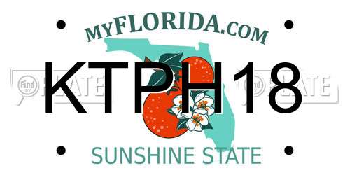 KTPH18 Florida License Plate