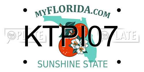 KTPI07 Florida License Plate