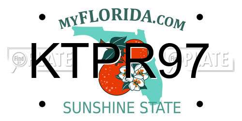KTPR97 Florida License Plate