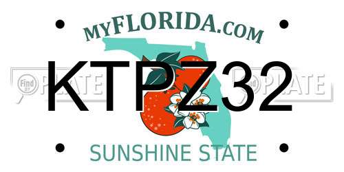 KTPZ32 Florida License Plate