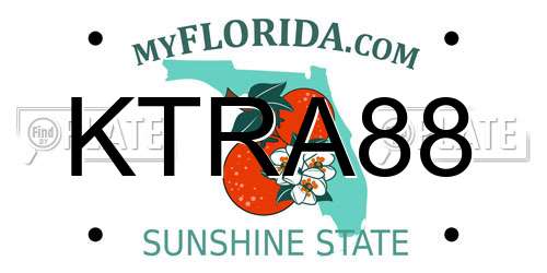 KTRA88 Florida License Plate