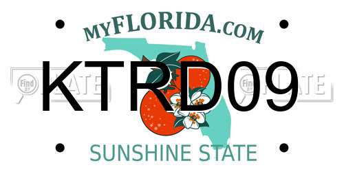 KTRD09 Florida License Plate