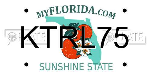 KTRL75 Florida License Plate