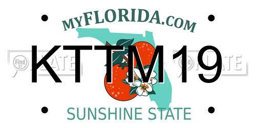 KTTM19 Florida License Plate
