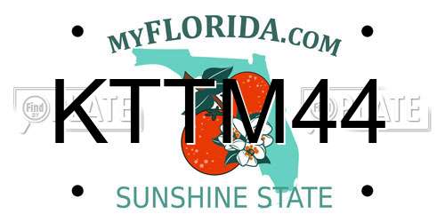 KTTM44 Florida License Plate