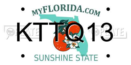 KTTQ13 Florida License Plate