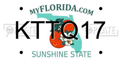 KTTQ17 Florida License Plate